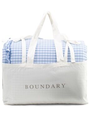 Boundary 3 Piece Comforter Set-Blue Check